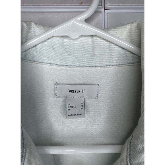 Forever 21 Denim Romper Light Wash size women's medium - Picture 2 of 6